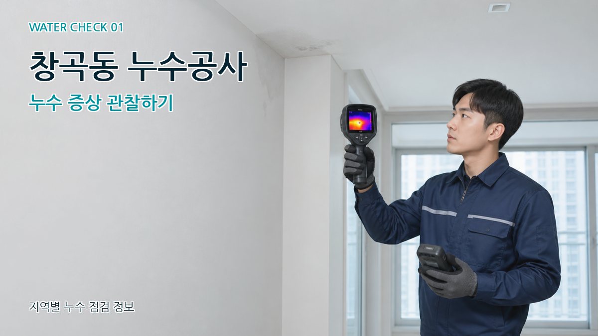 창곡동 누수공사 누수 증상 관찰하기