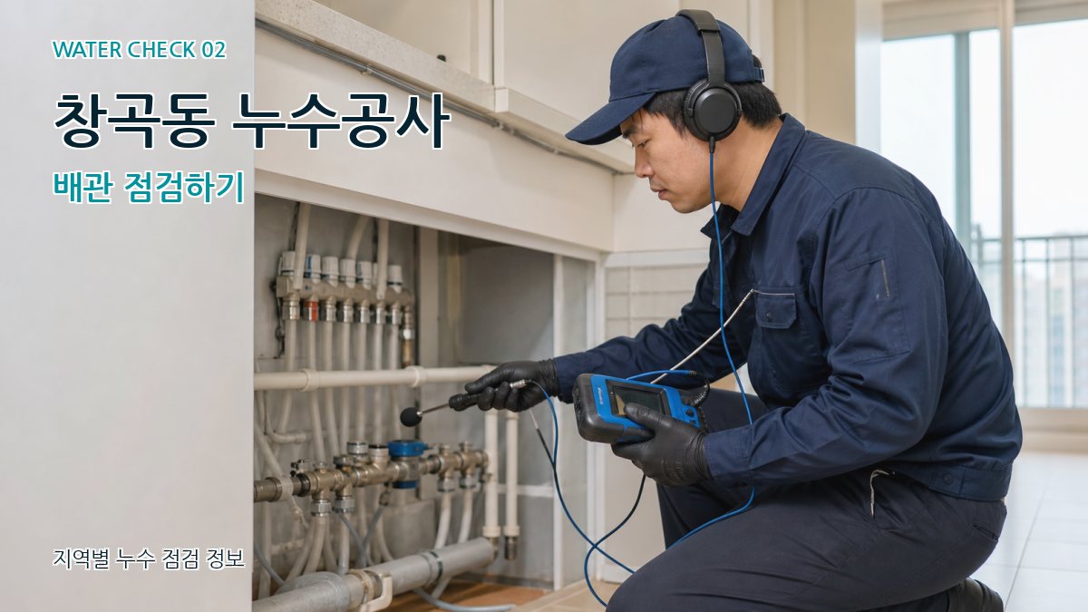 창곡동 누수공사 배관 점검하기