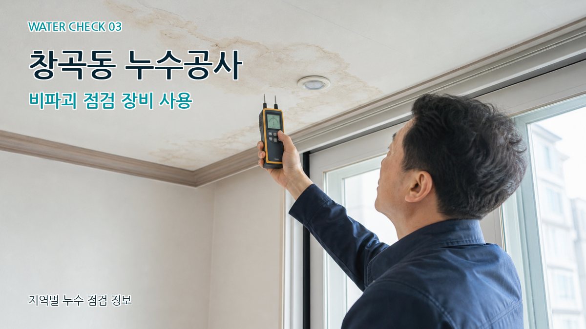 창곡동 누수공사 비파괴 점검 장비 사용