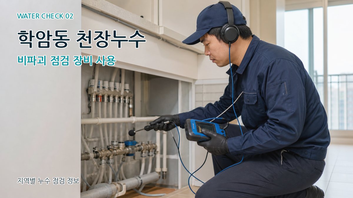 학암동 화장실누수 누수탐지 이미지