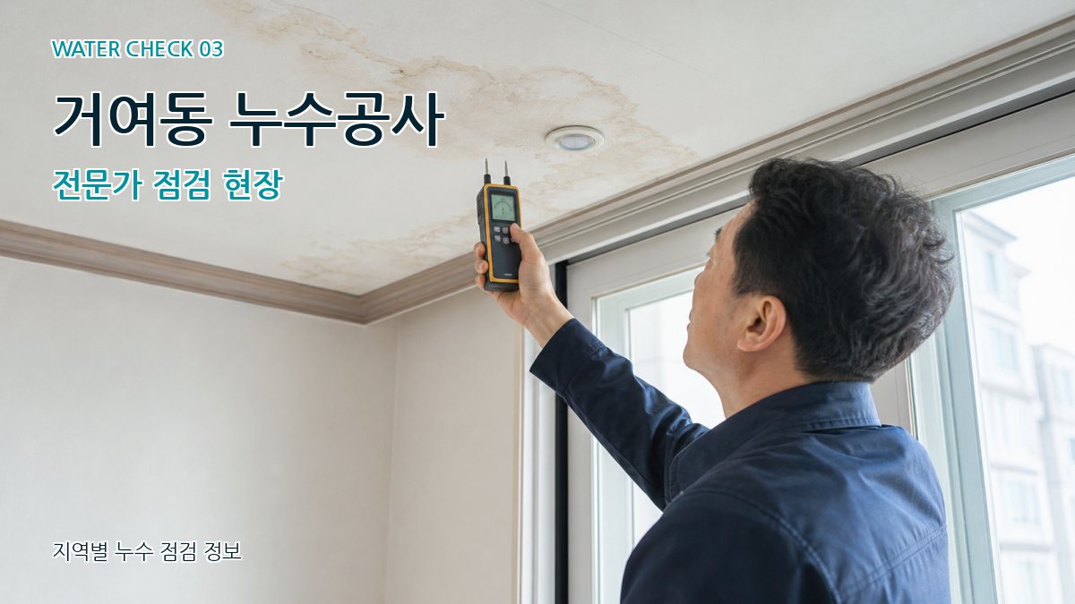 거여동 누수공사 전문가 점검 현장