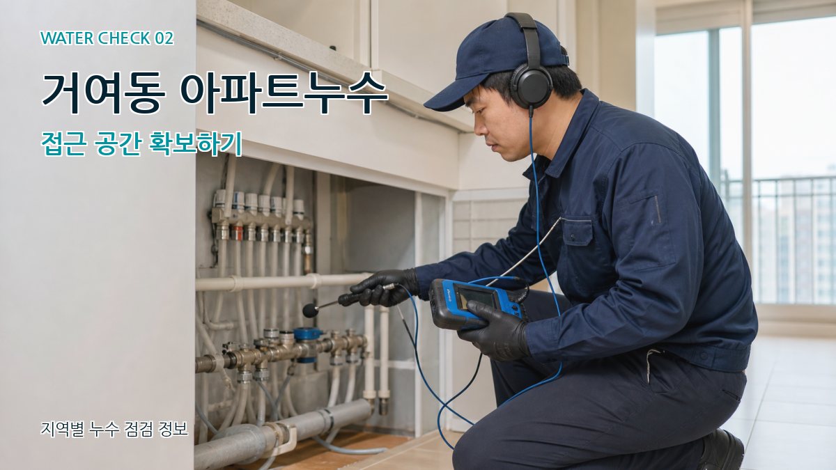 거여동 아파트누수 접근 공간 확보하기