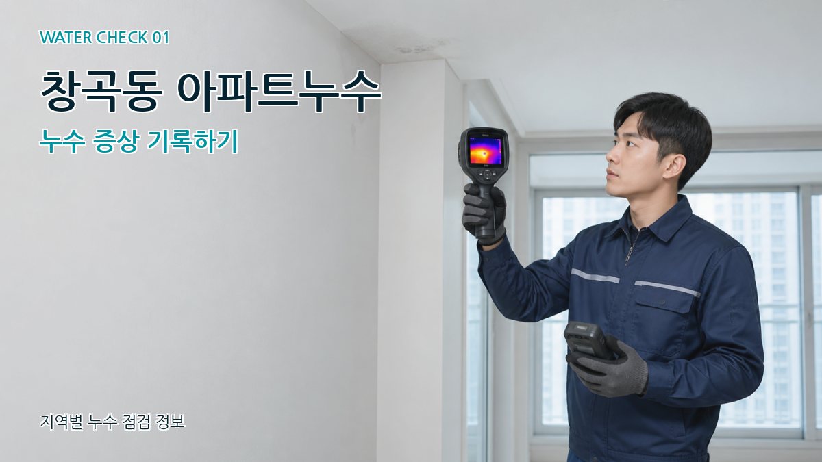 창곡동 아파트누수 누수 증상 기록하기