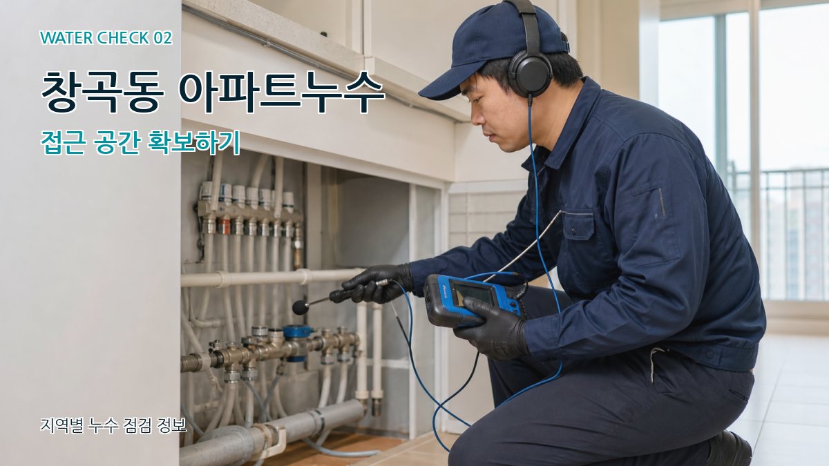 창곡동 아파트누수 접근 공간 확보하기