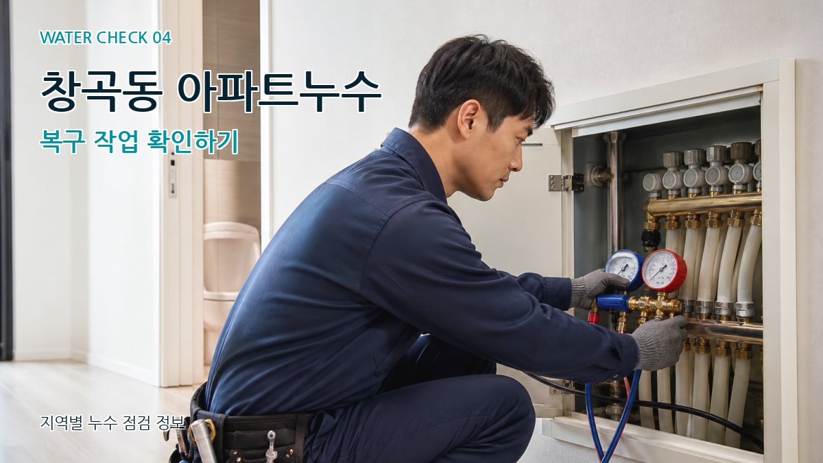 창곡동 아파트누수 복구 작업 확인하기