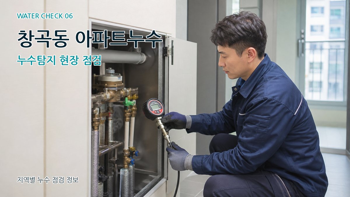 창곡동 아파트누수 누수탐지 현장 점검