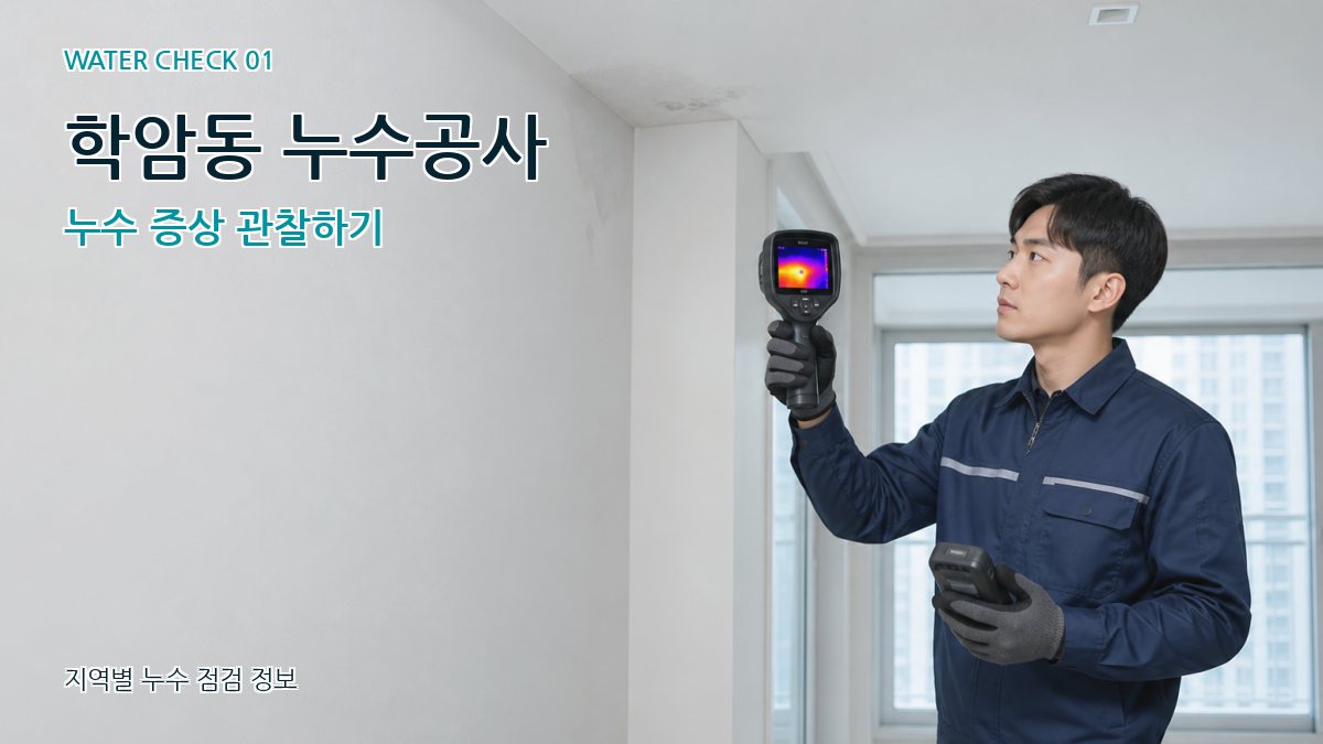 학암동 아파트누수 누수탐지 이미지