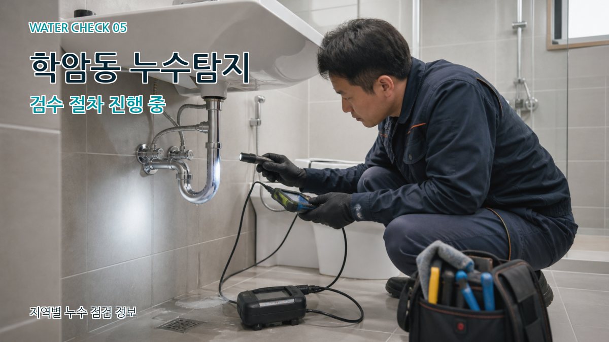 학암동 누수탐지 검수 절차 진행 중