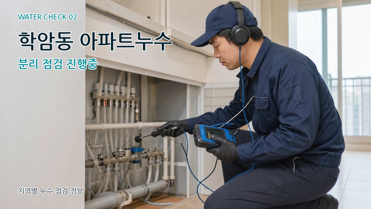 학암동 화장실누수 누수탐지 이미지
