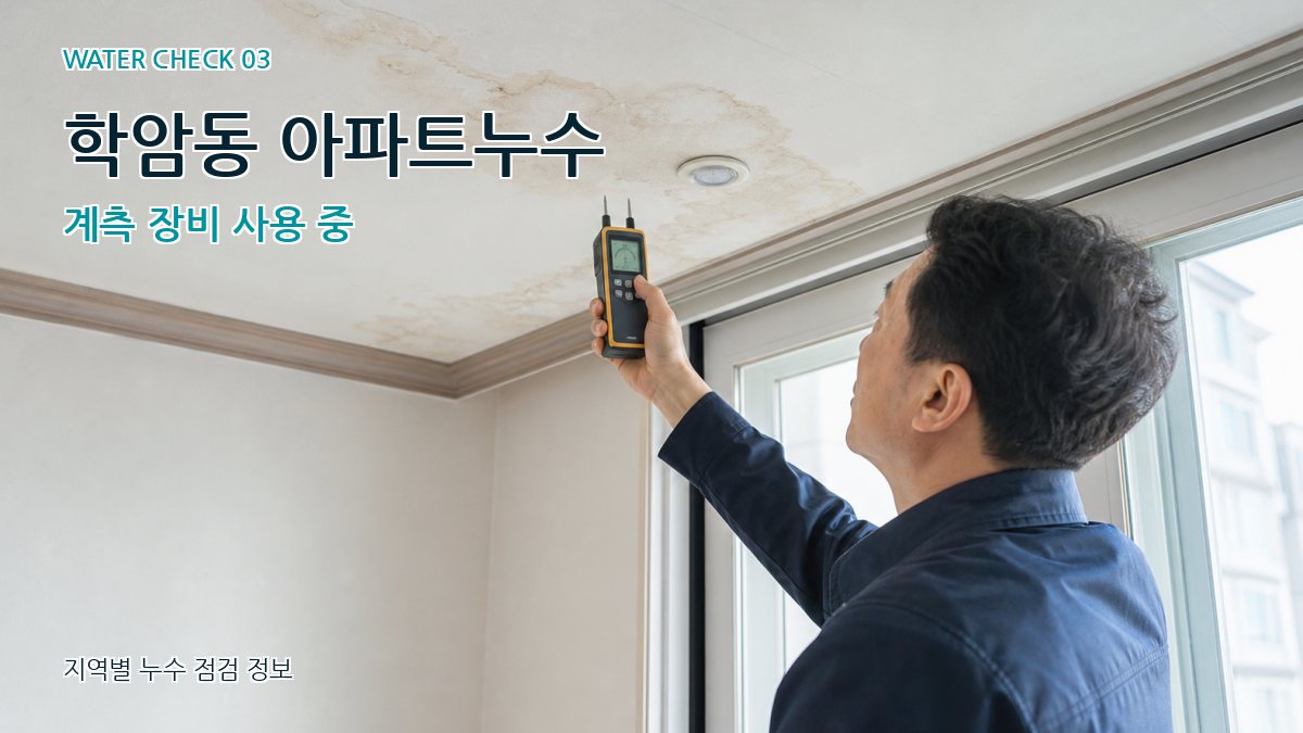 학암동 천장누수 누수탐지 이미지