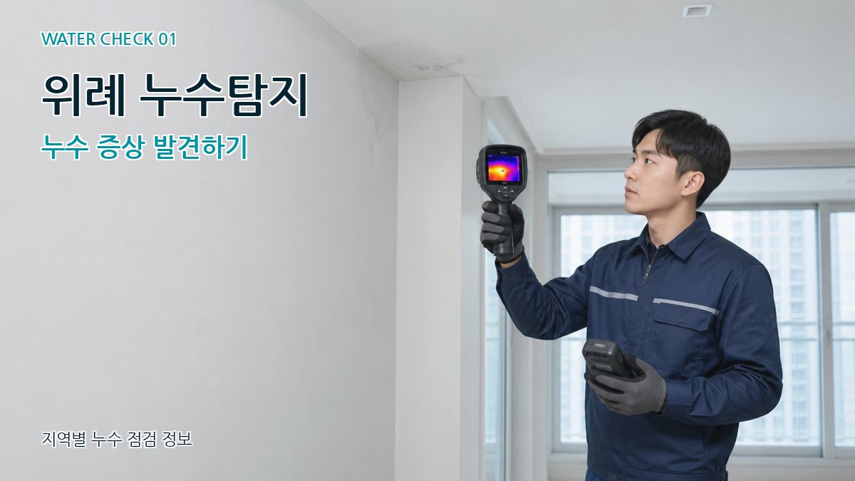 위례 누수탐지 누수 증상 발견하기