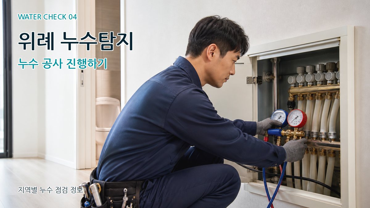 위례 누수탐지 누수 공사 진행하기