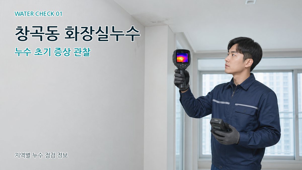 창곡동 화장실누수 누수 초기 증상 관찰