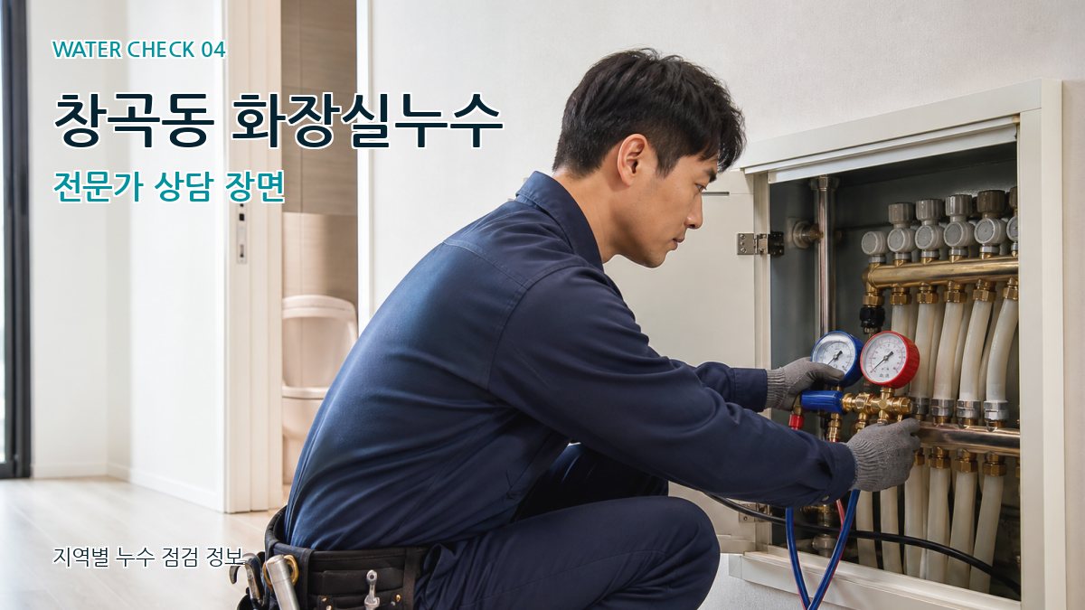 창곡동 화장실누수 전문가 상담 장면