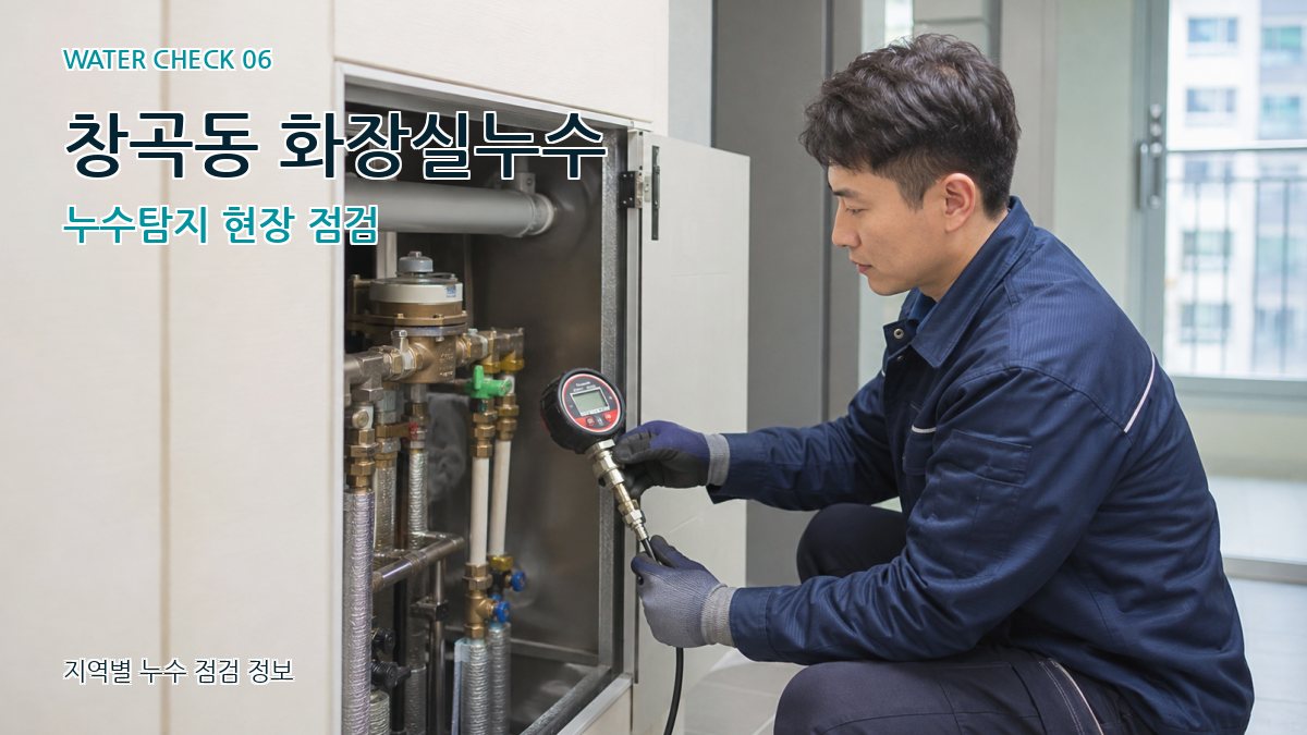 창곡동 화장실누수 누수탐지 현장 점검