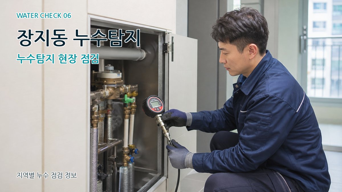 장지동 누수탐지 누수탐지 현장 점검