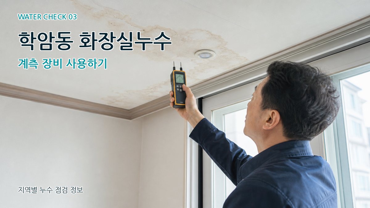학암동 천장누수 누수탐지 이미지