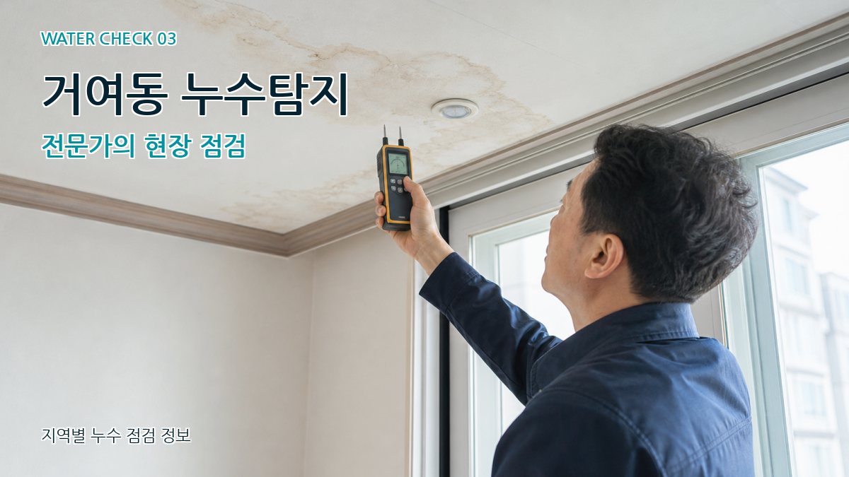 거여동 천장누수 누수탐지 이미지