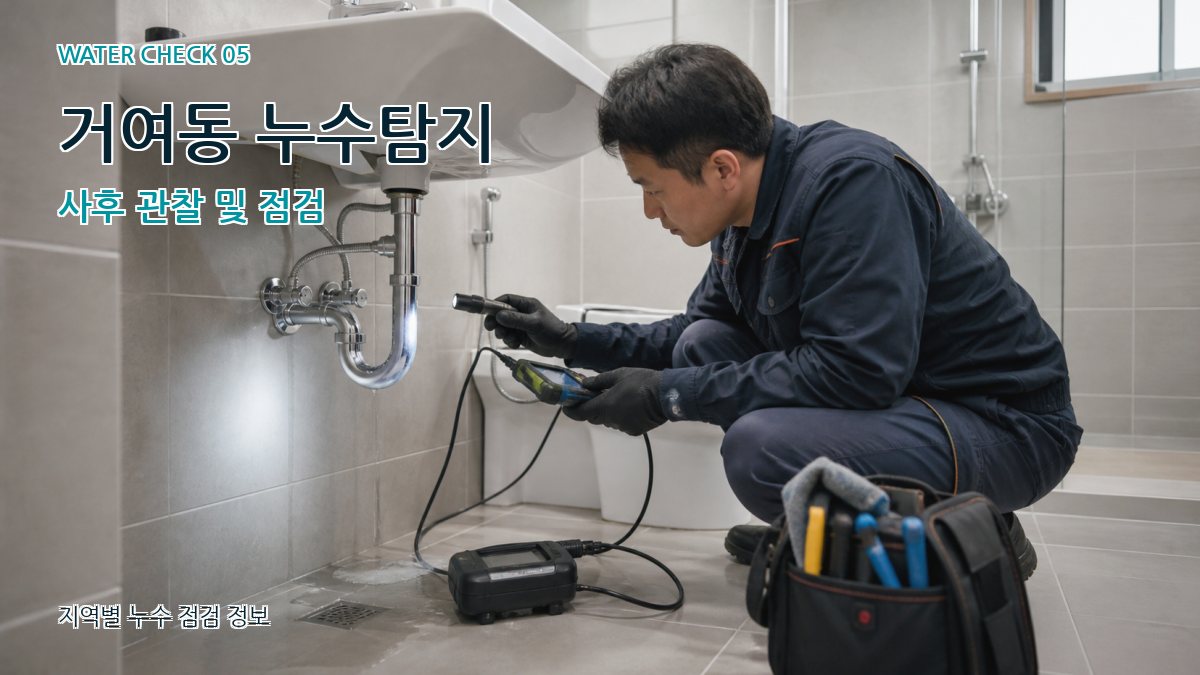 거여동 누수공사 누수탐지 이미지