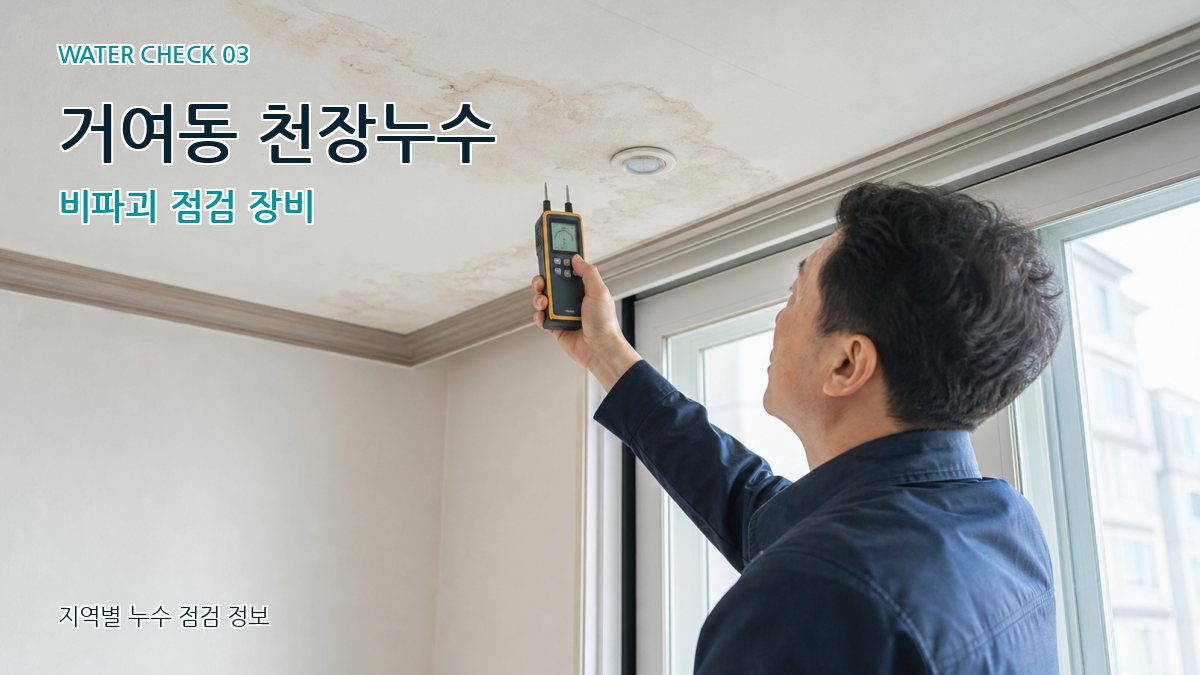 거여동 천장누수 비파괴 점검 장비
