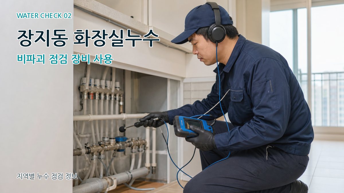 장지동 화장실누수 누수탐지 이미지